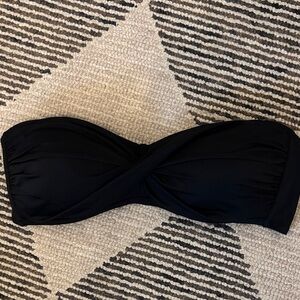 Elegant Black Strapless Bikini Top
